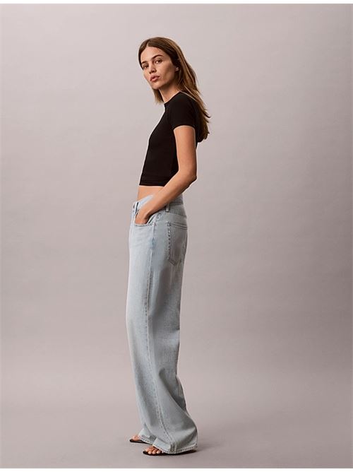 ss contur rib logo ringer tee CALVIN KLEIN JEANS | LV047G816GUB1